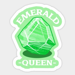 Emerald Queen Gemstone Gem Sticker